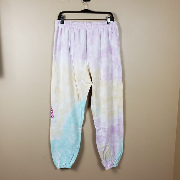 By Samii Ryan Pastel Tie-dye Don't Play Me Sweatpants Joggers Size XXL - Picture 5 of 7